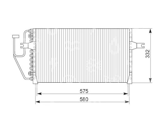 kondenzátor OEM MB958166 / CAB311B078, MITSUBISHI CARISMA (DA_)